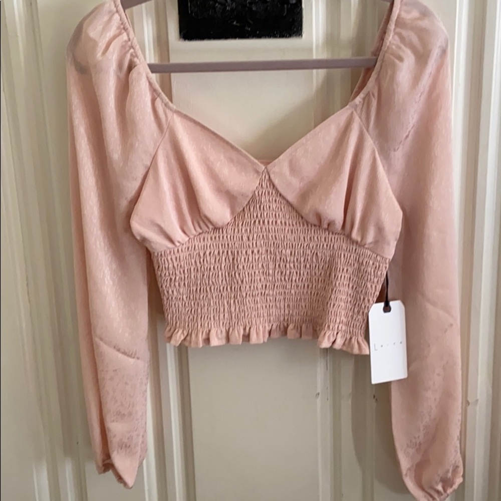 Leith long sleeve crop top
